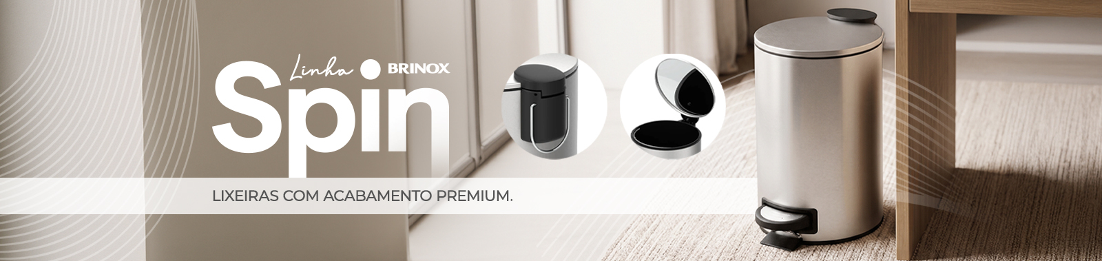Lixeira Spin - Brinox