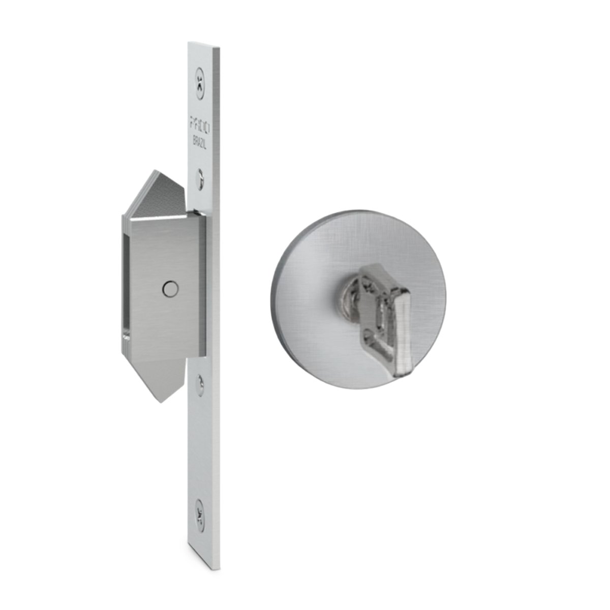 FECHADURA PADO CORRER BANHEIRO RR2 RED. INOX ESCOVADO IXE