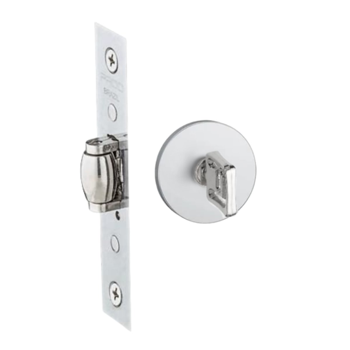 FECHADURA PADO TRAVA PIVOTANTE BANHEIRO RR2 INOX POLIDO
