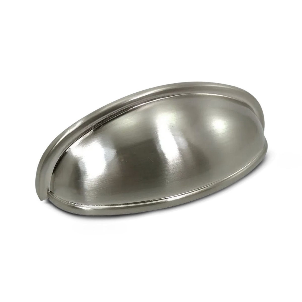 PUXADOR CONCHA LUA 64MM NÍQUEL ESCOVADO