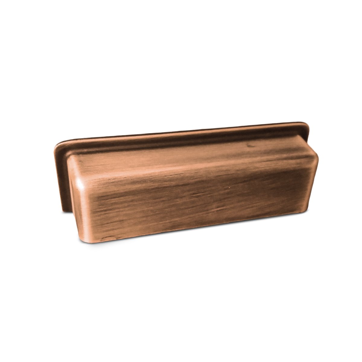 PUXADOR EDEN 1791 64MM COBRE VELHO ESCOVADO FOSCO