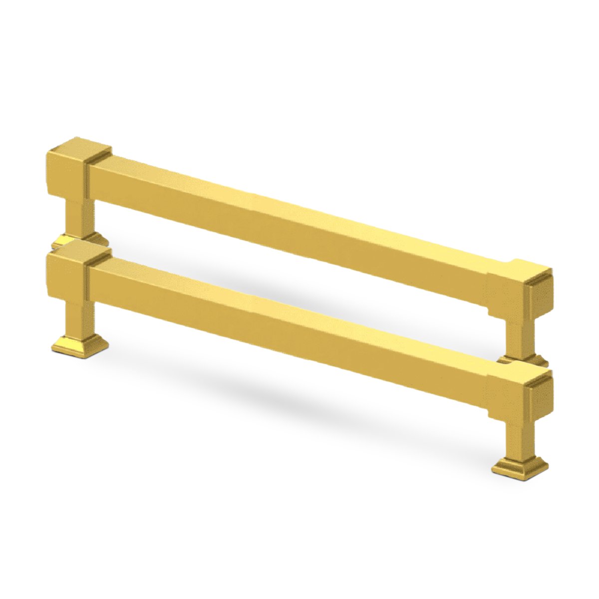 PUXADOR DUPLO AMALFI 400MM DOURADO