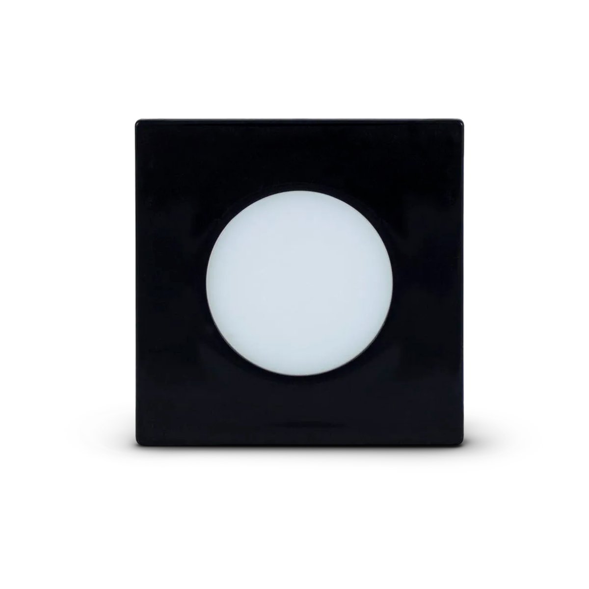 LUMINARIA POINT QUADRADA 1,5W PRETO 3000K QUENTE 110/220V