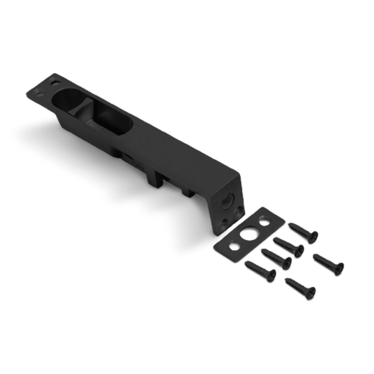 FECHO DE EMBUTIR 12CM PRETO