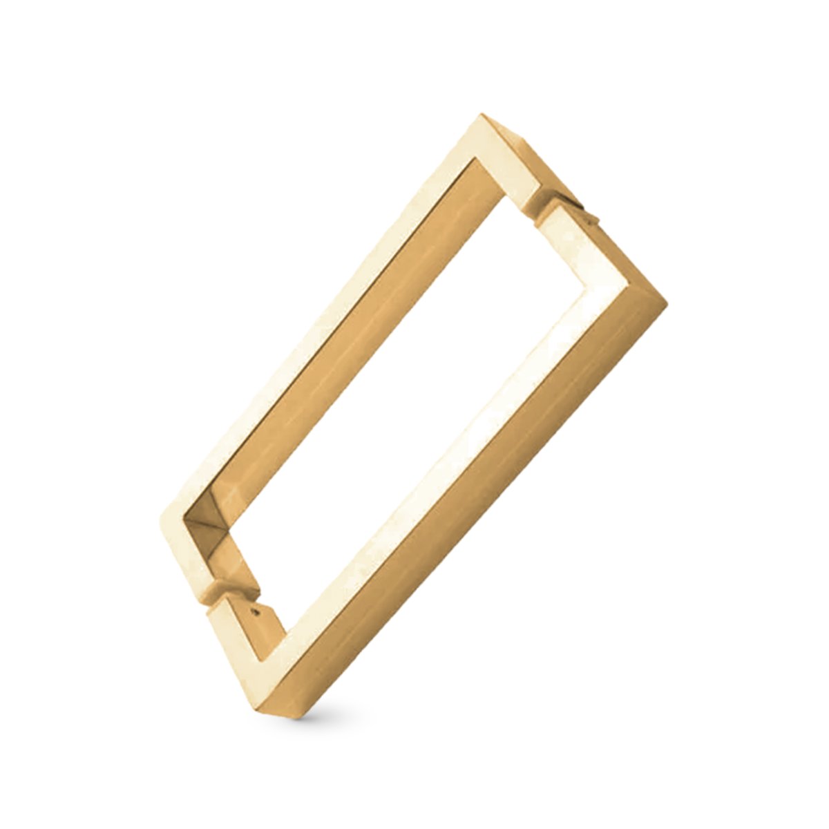PUXADOR DUPLO DF905 300MM QUADRADO DOURADO MATTE