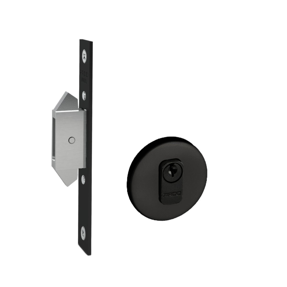 FECHADURA PADO CORRER RR2 RED. PRETO EPT