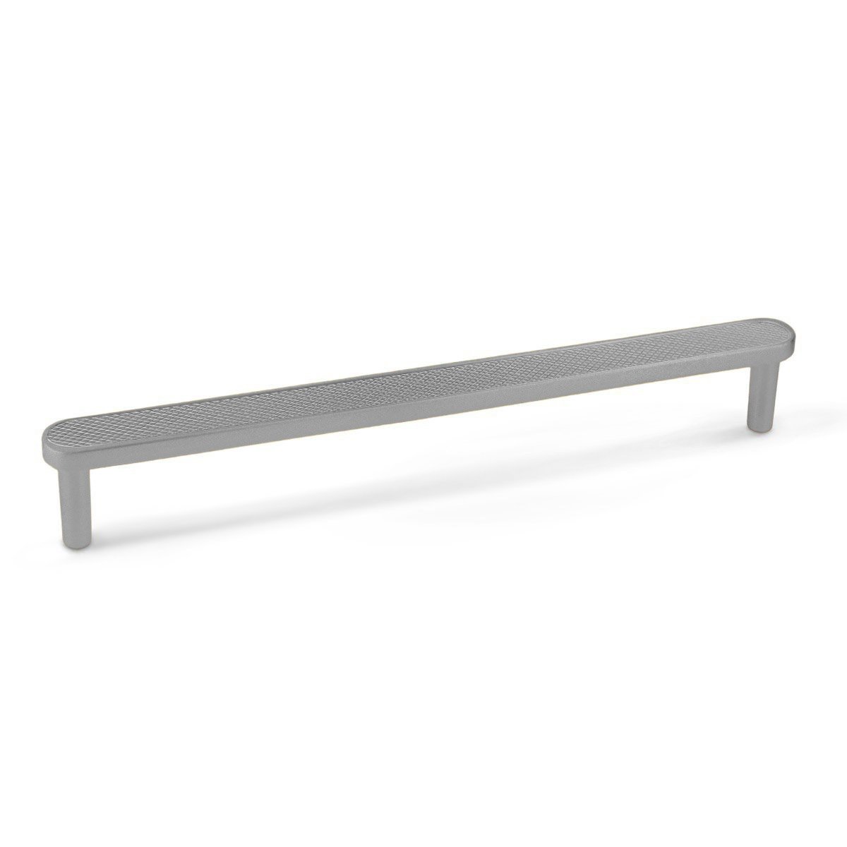 PUXADOR QUEBEC 160MM RECARTILHADO NÍQUEL OPACO