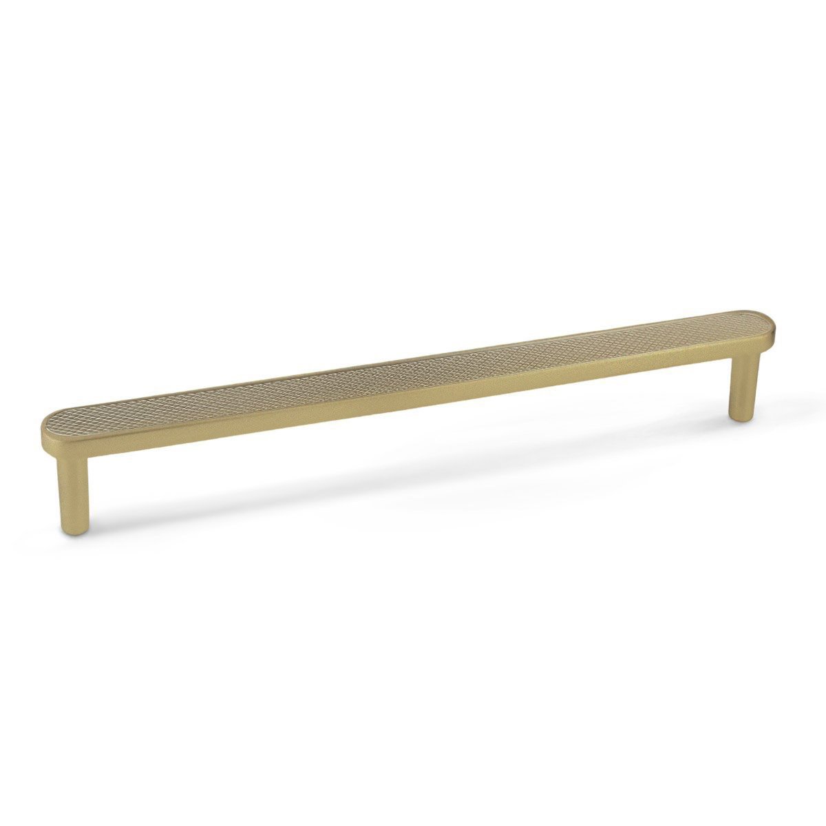 PUXADOR QUEBEC 160MM RECARTILHADO OURO OPACO