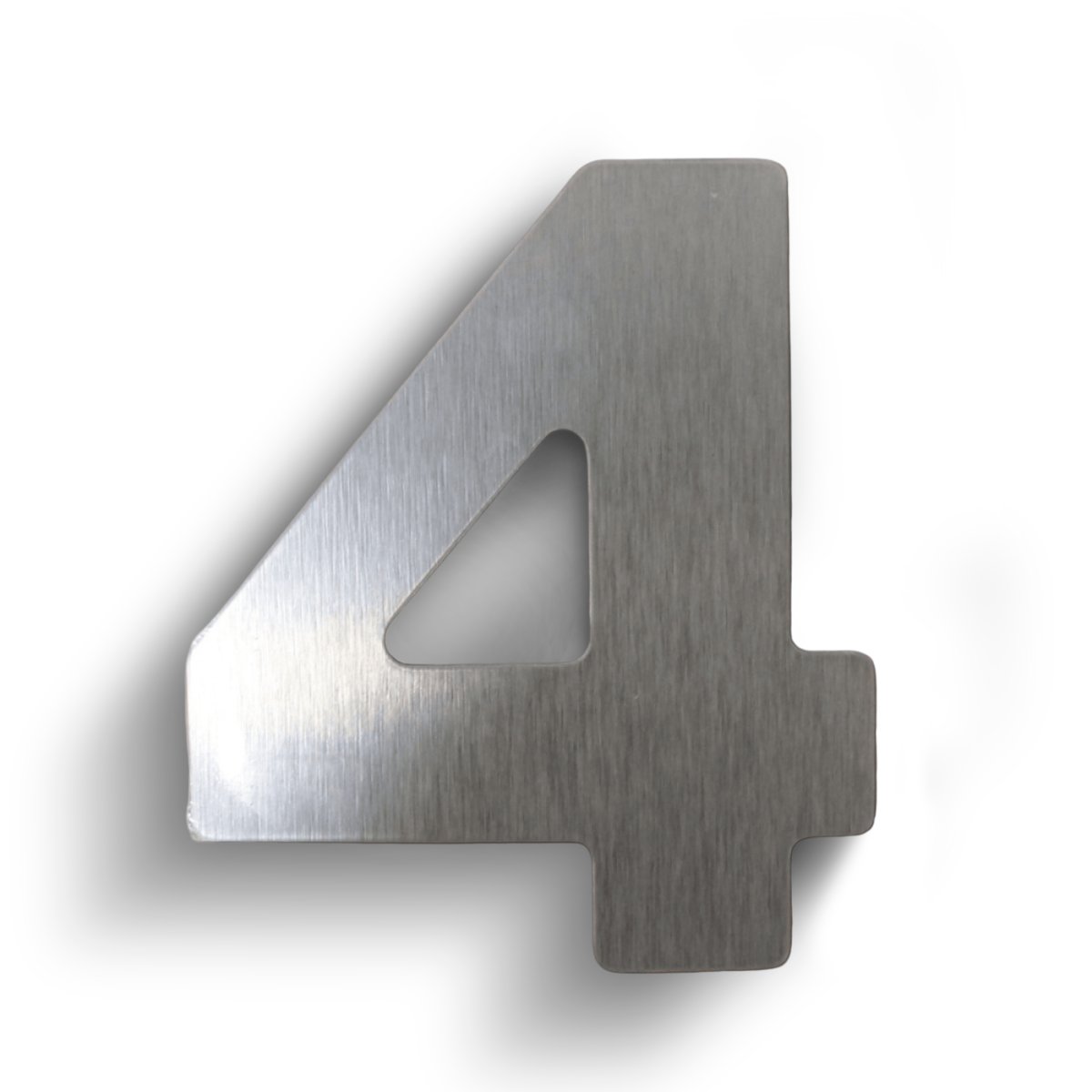 ALGARISMO ACM 3D AÇO ESCOVADO N.4