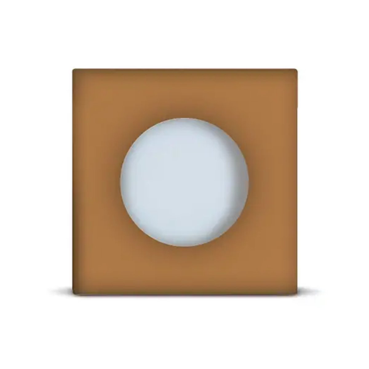 LUMINARIA POINT QUADRADA 1,5W LATÃO 3000K QUENTE 110/220V