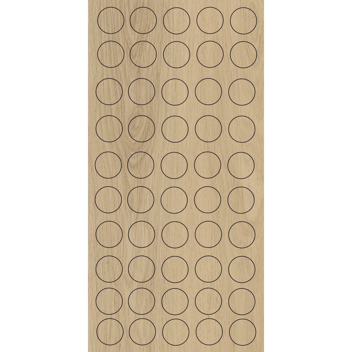 TAPA FURO 12MM NATURAL OAK EUCATEX