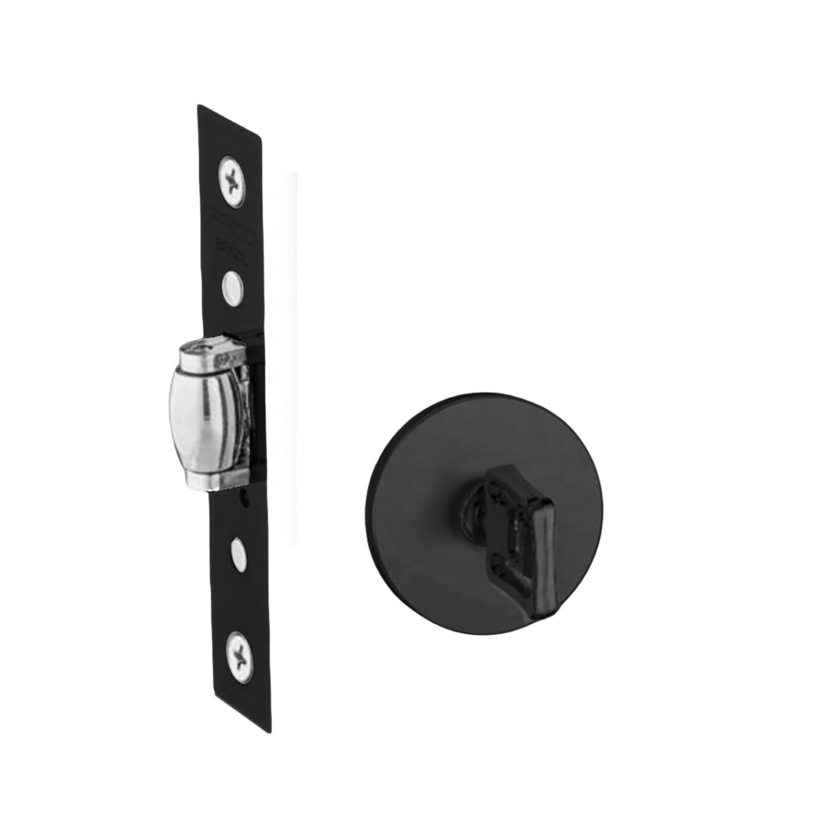 FECHADURA PADO TRAVA PIVOTANTE BANHEIRO RR2 PRETO EPT