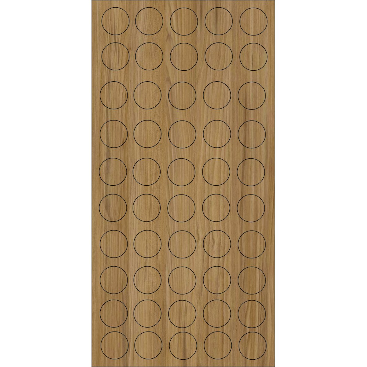 TAPA FURO 12MM LAMINA DOURADA EUCATEX