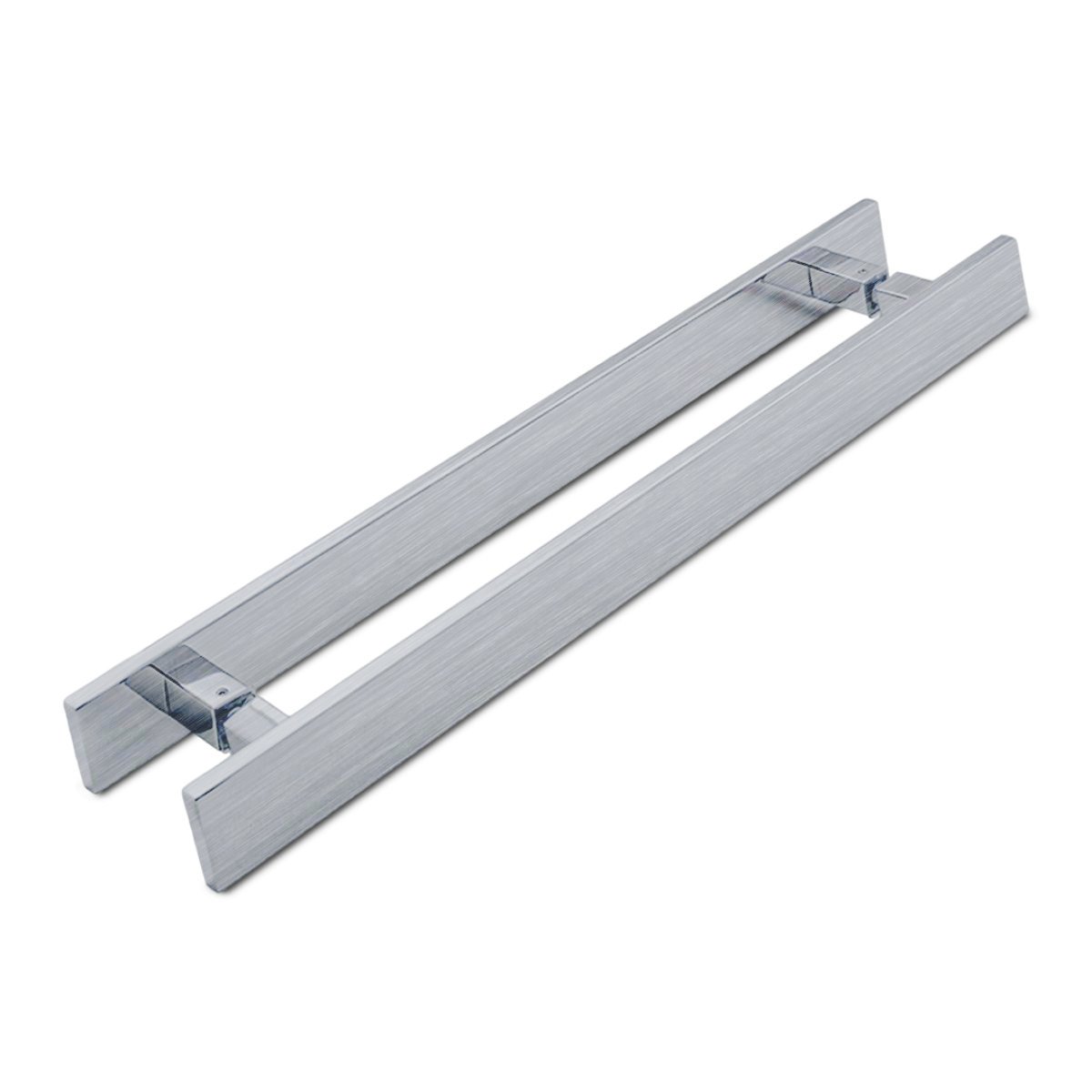 PUXADOR DUPLO PLANUS 1000MM QUADRADO INOX ESCOVADO