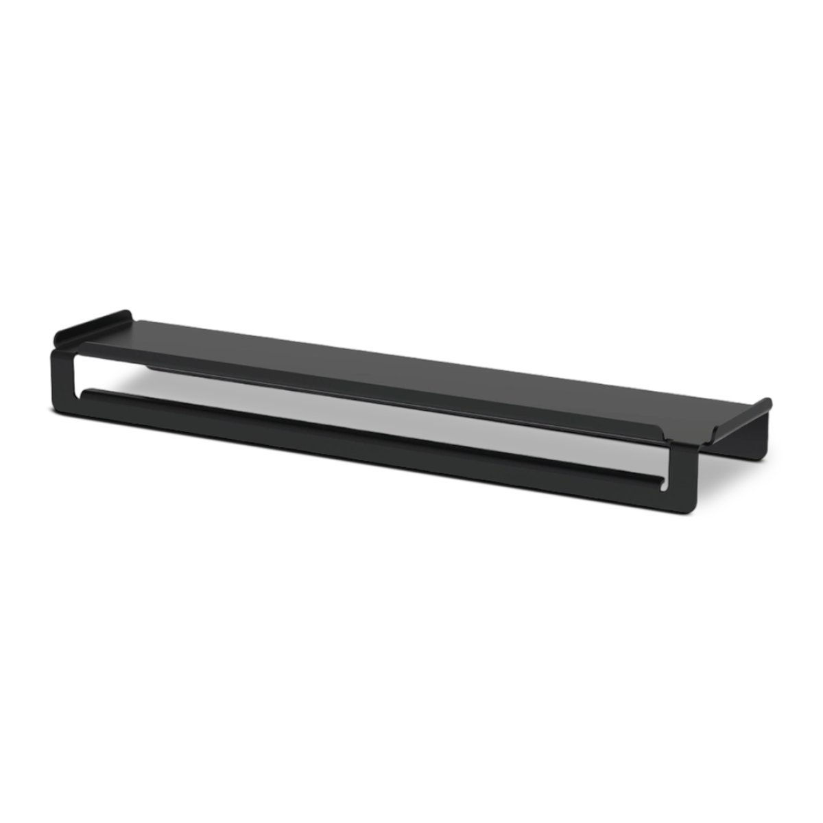 TOALHEIRO DE PAREDE C/PRATELEIRA 50CM PRETO ISPIRAZIONE 6009PT