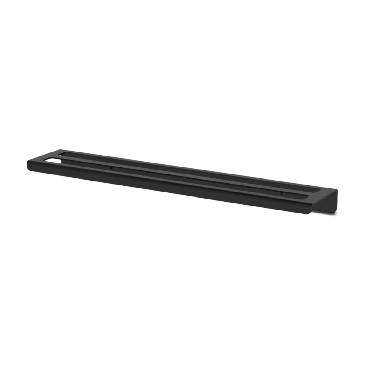 TOALHEIRO DE PAREDE DUPLO 50CM PRETO ISPIRAZIONE 6008PT