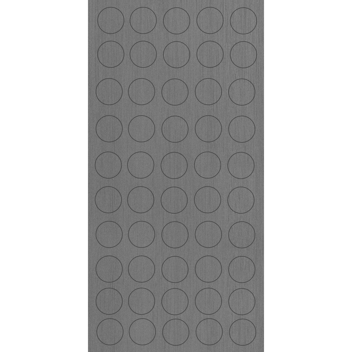 TAPA FURO 12MM PLOMO ALUMI BERNECK