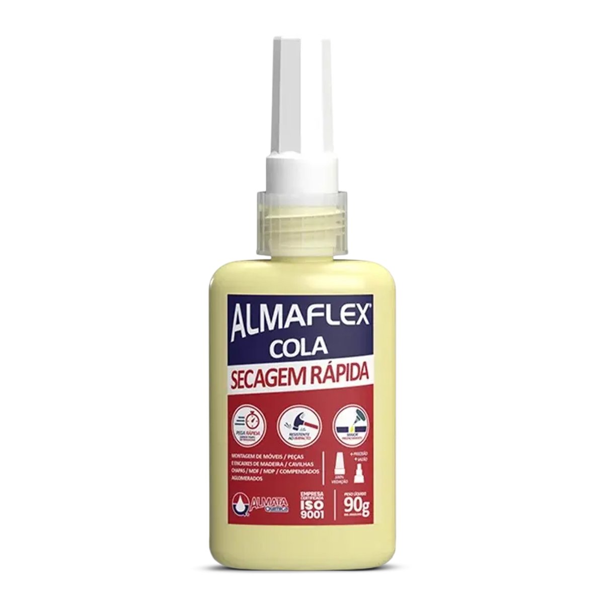 COLA BRANCA SECAGEM RÁPIDA ALMAFLEX 90G