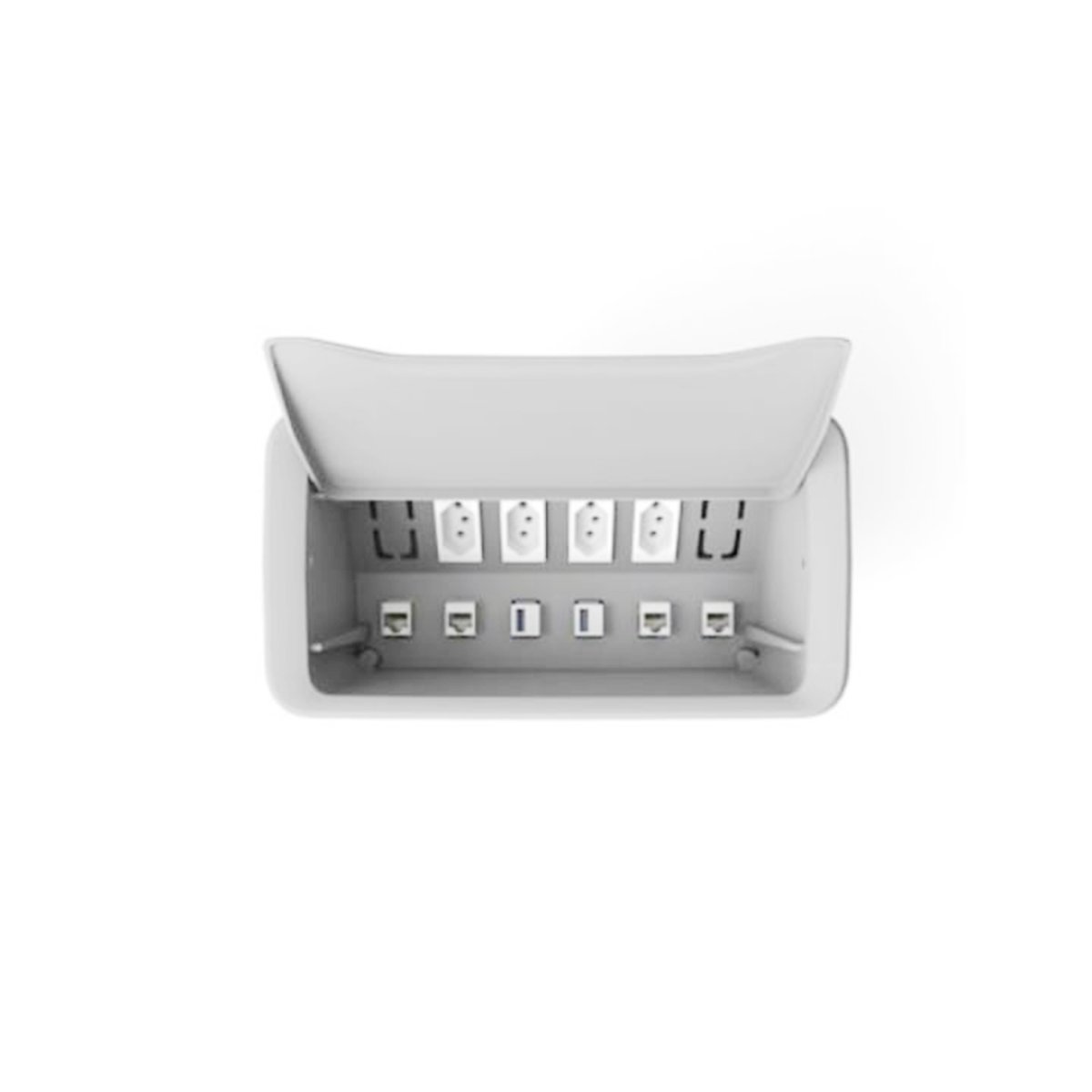 CAIXA MESA NEW6 BRANCO / 4NBR20A + 6FURACAO KEY + FUNDO