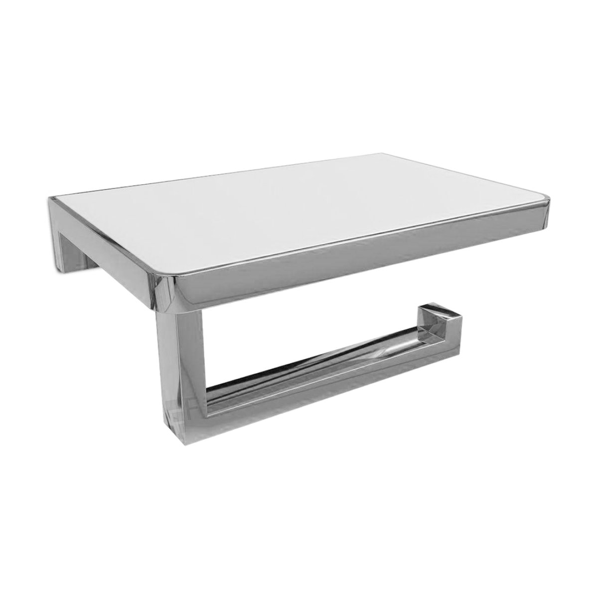 PAPELEIRA SUPORTE ETERNA INOX POLIDO