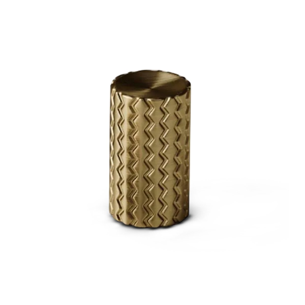 PUXADOR IL1780 ZIGRINATO BRONZE PONTO 18X30