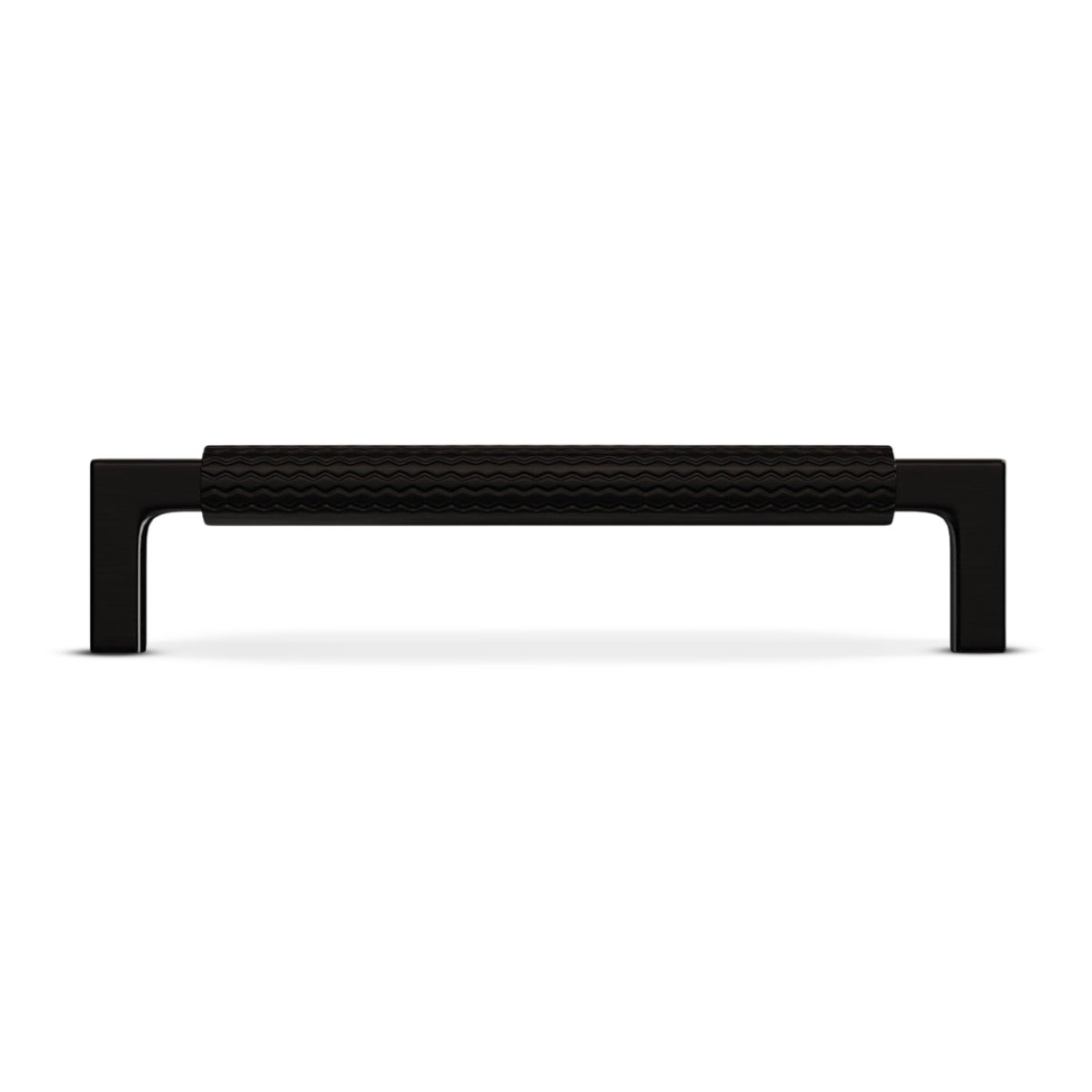 PUXADOR IL1780 ZIGRINATO PRETO 128MM