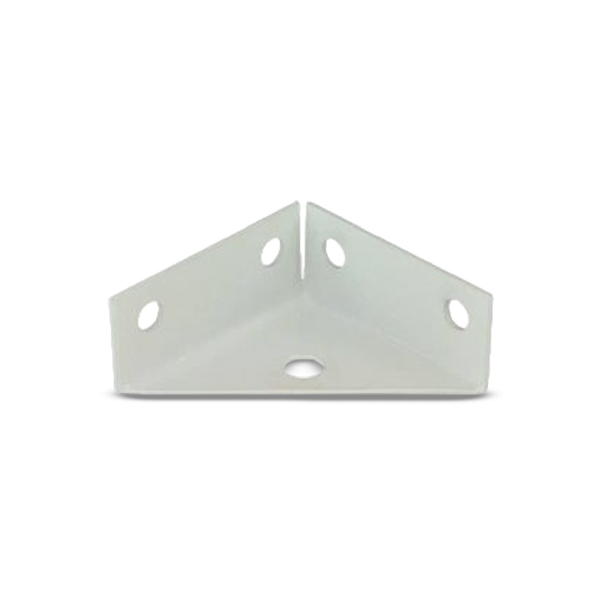 CHAPA CANTO 1,2X20X50MM ZINCADA BRANCA C/04UN