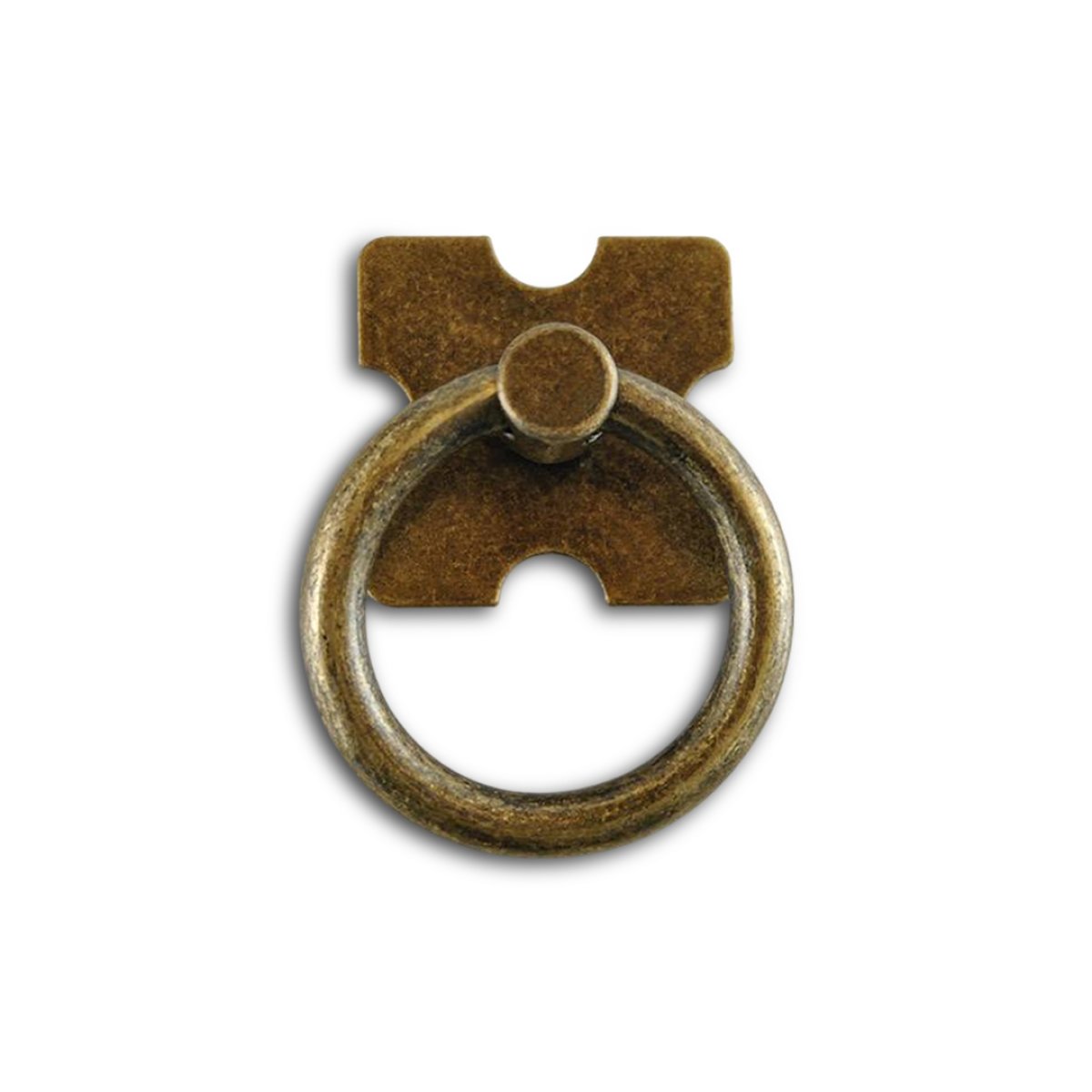 PUXADOR COLONIAL ANEL 45MM 3/16 ESPELHO QUADRADO PINTADO OURO VELHO