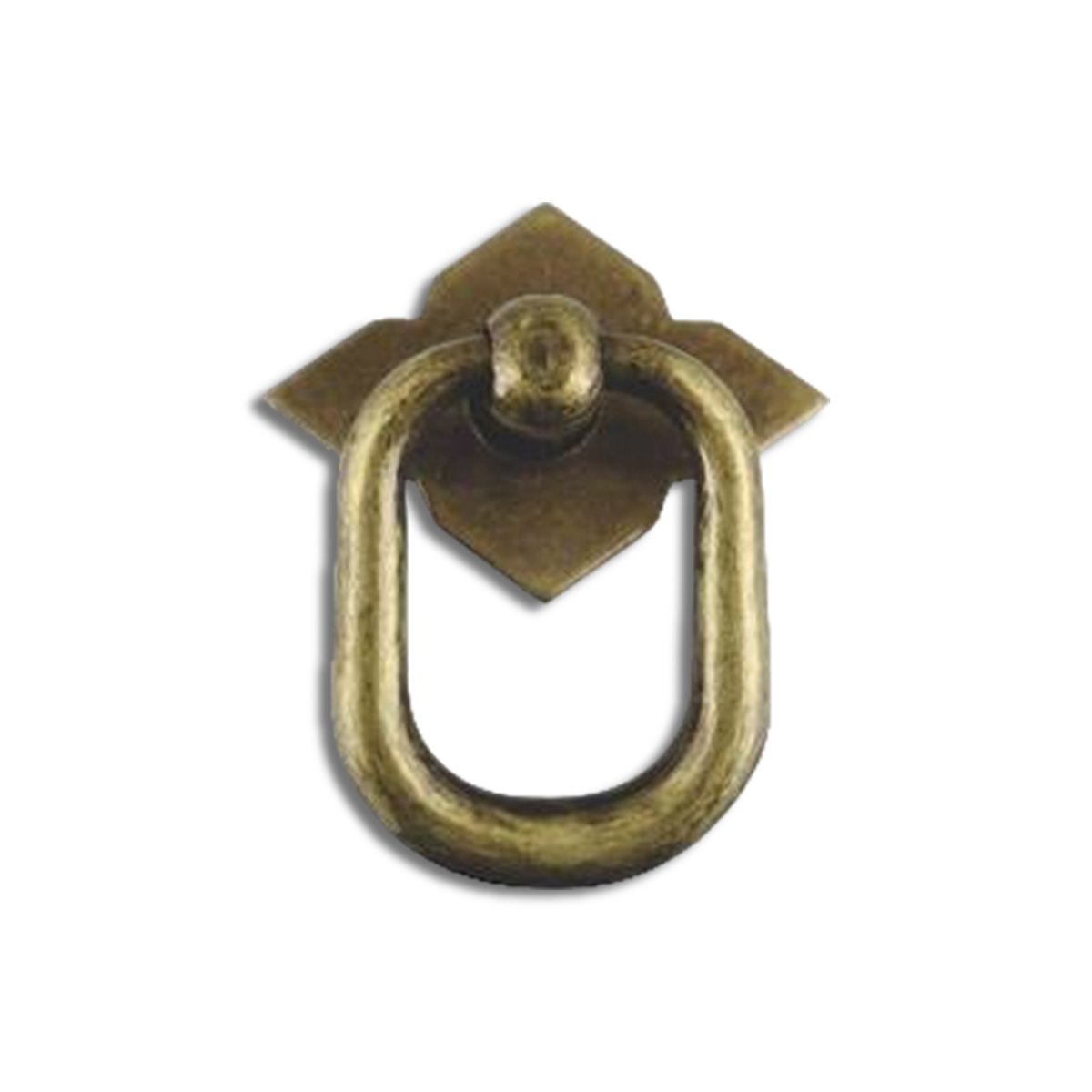 PUXADOR COLONIAL PORTA M4 ESPELHO LOSANGO OURO VELHO
