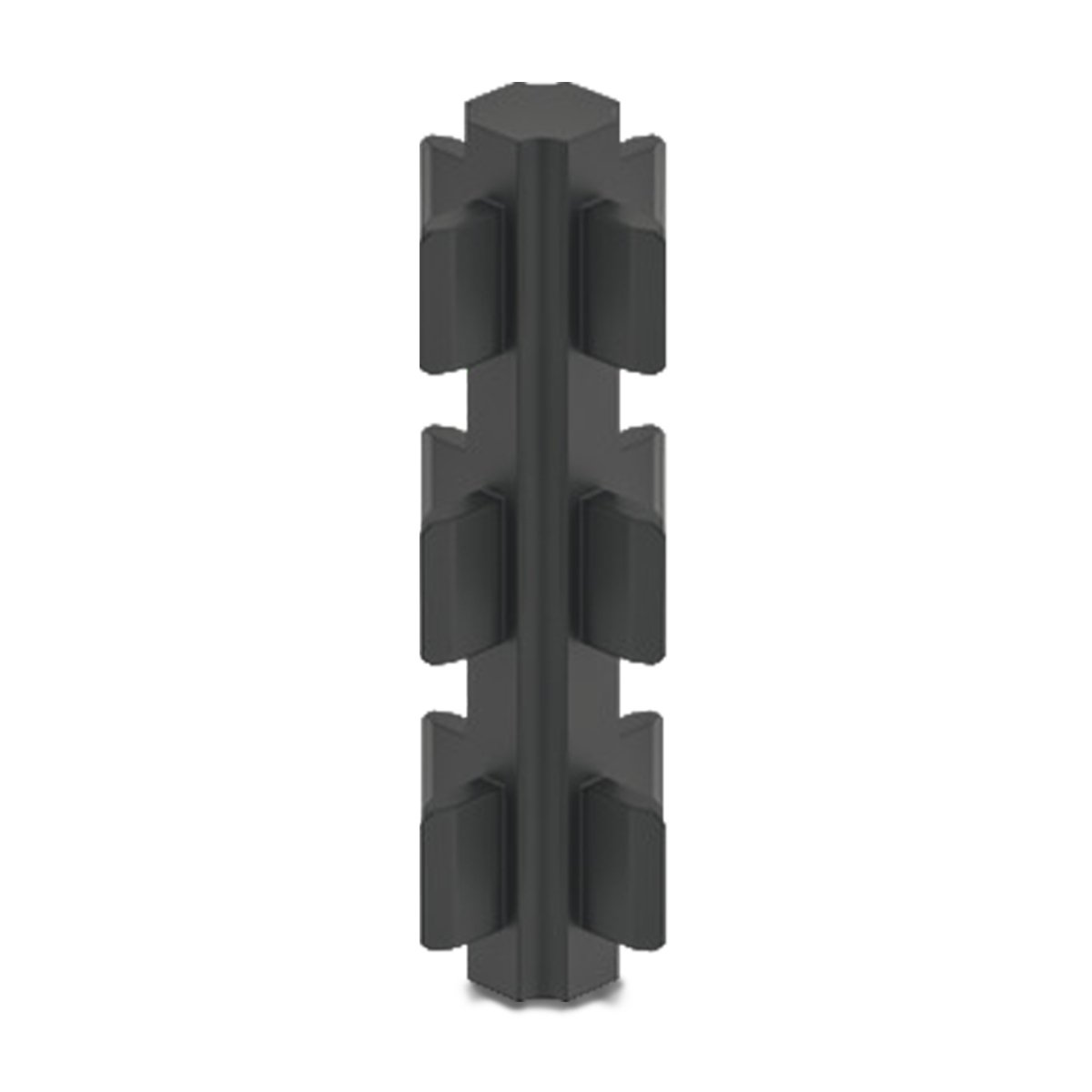 CONECTOR 4 LADOS 60MM ANTRÁCITO HAFELE