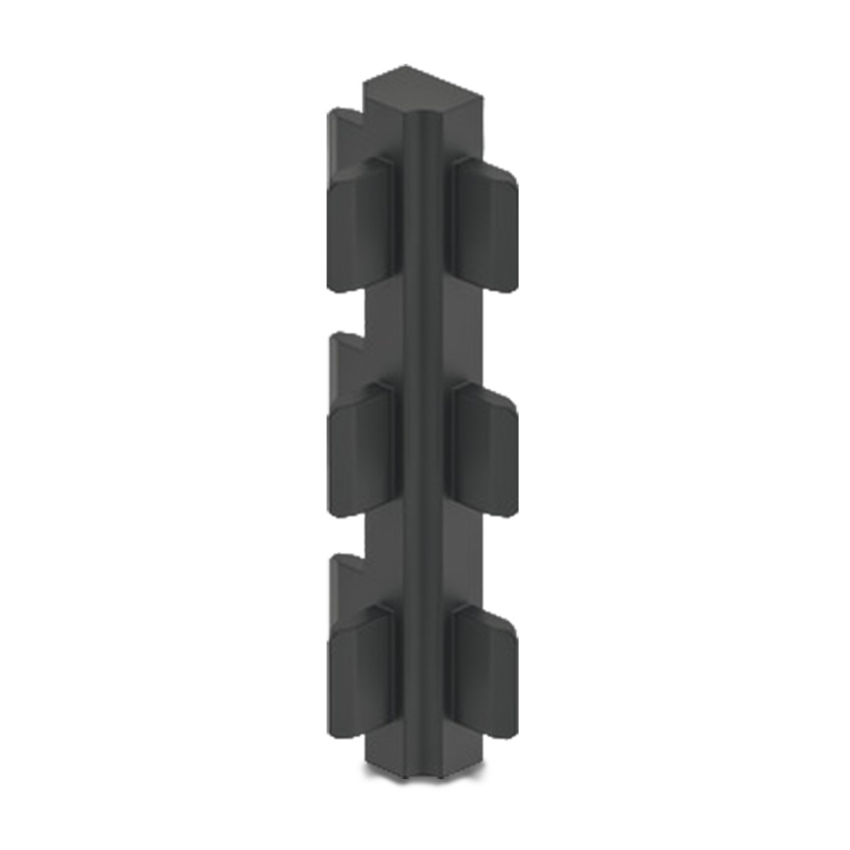 CONECTOR 3 LADOS 90MM ANTRÁCITO HAFELE