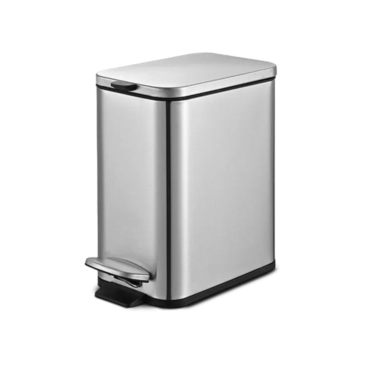 LIXEIRA C/PEDAL RETANGULAR INOX 05L 3064/102