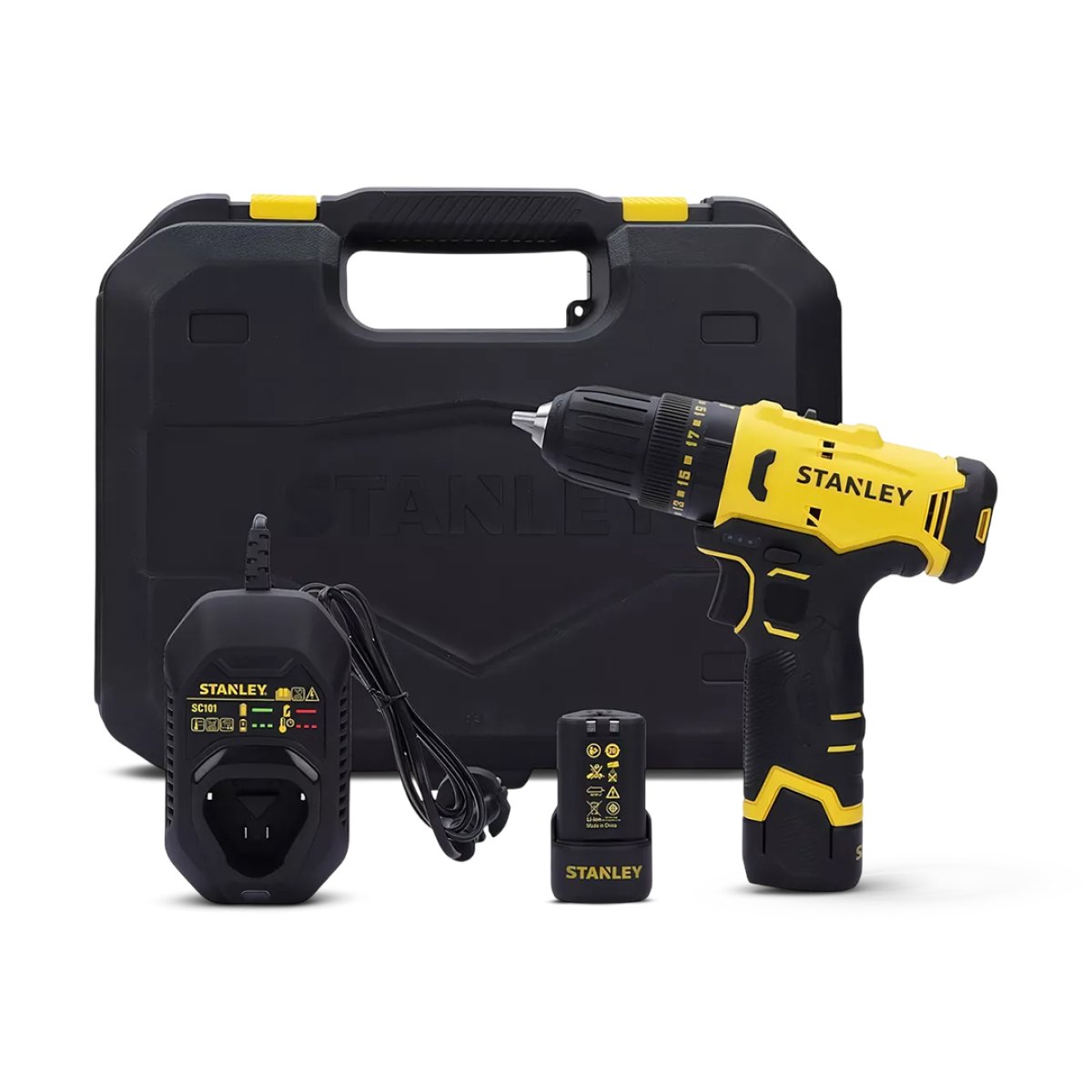 MÁQUINA STANLEY PARAFUSADEIRA IMPACTO 12V SCI10D2K-BR