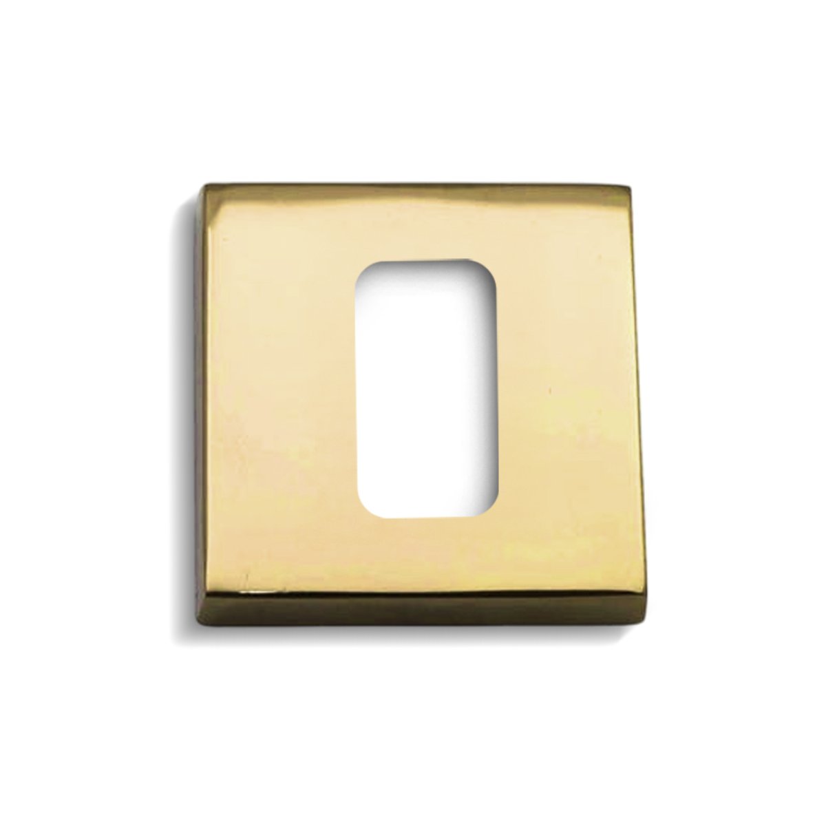 CONJUNTO ROSETA ZEN QUADRADA EXTERNA GOLD CILINDRO PADO