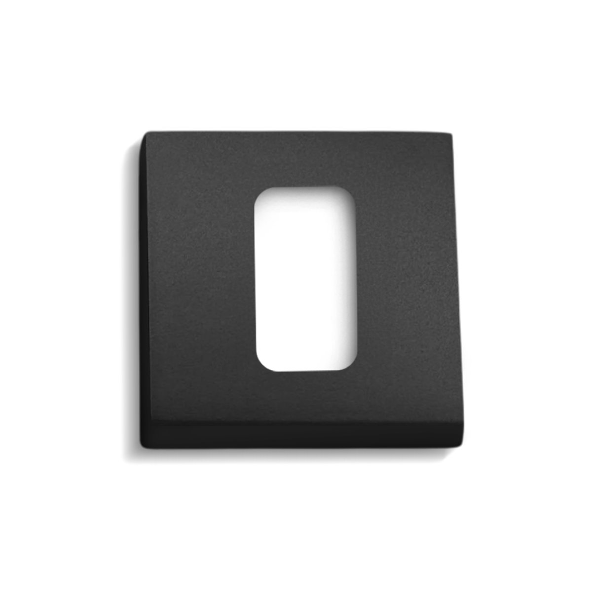 CONJUNTO ROSETA ZEN QUADRADA EXTERNA PRETO CILINDRO PADO
