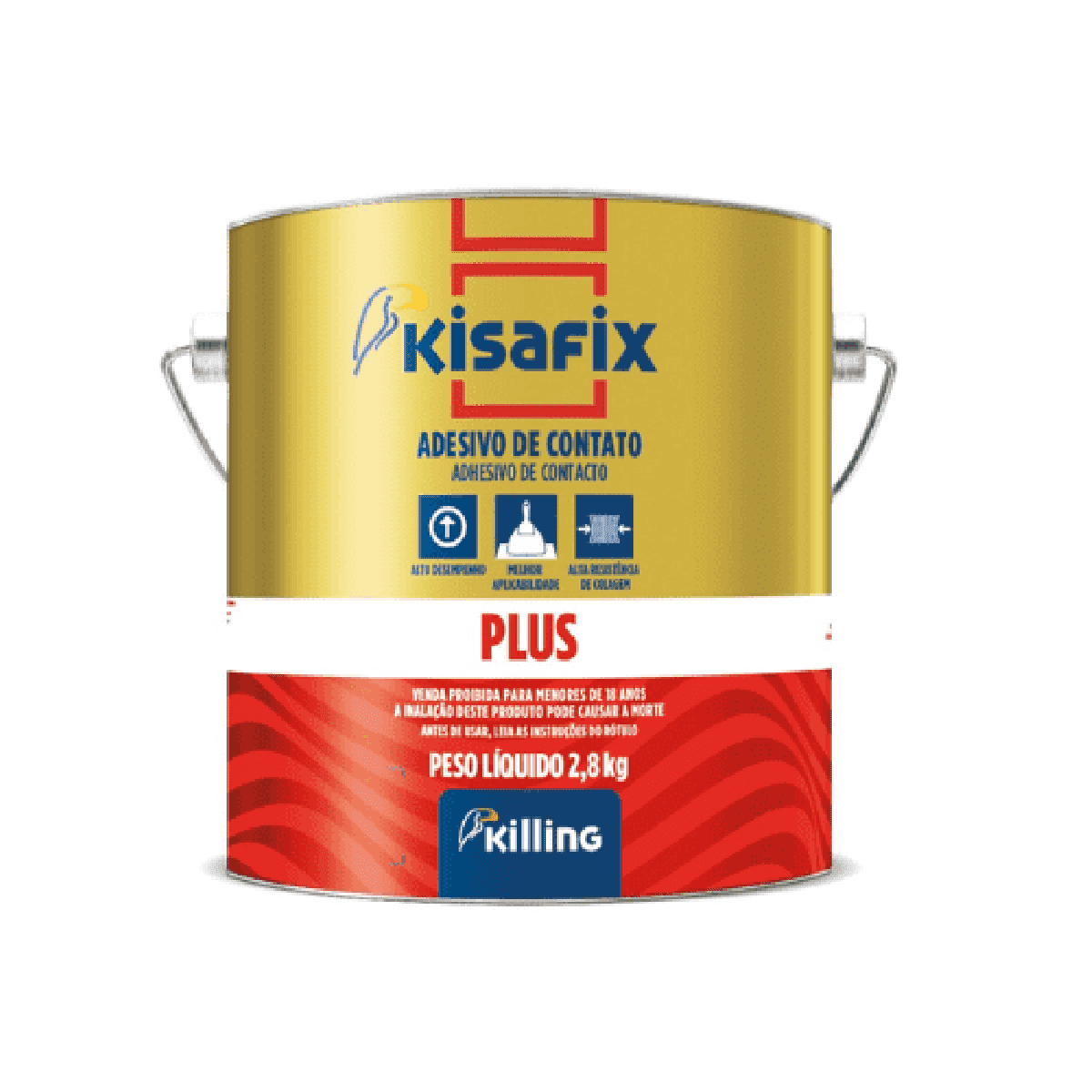 COLA CONTATO KISAFIX PLUS 2,8KG