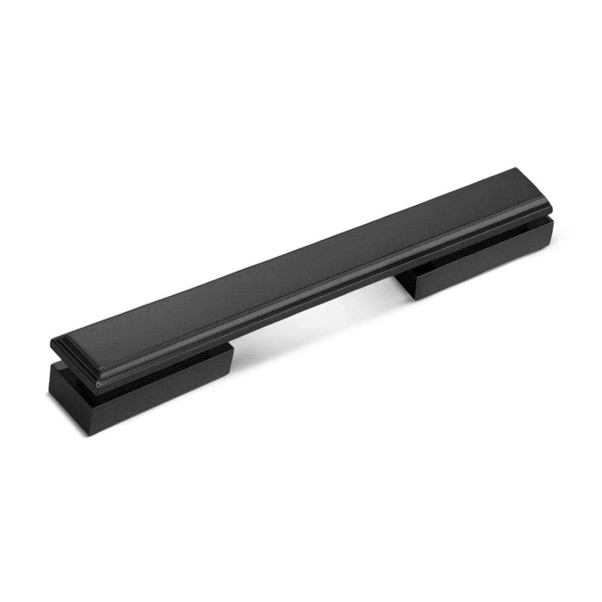 PUXADOR DUPLO CRETA PRETO 300MM