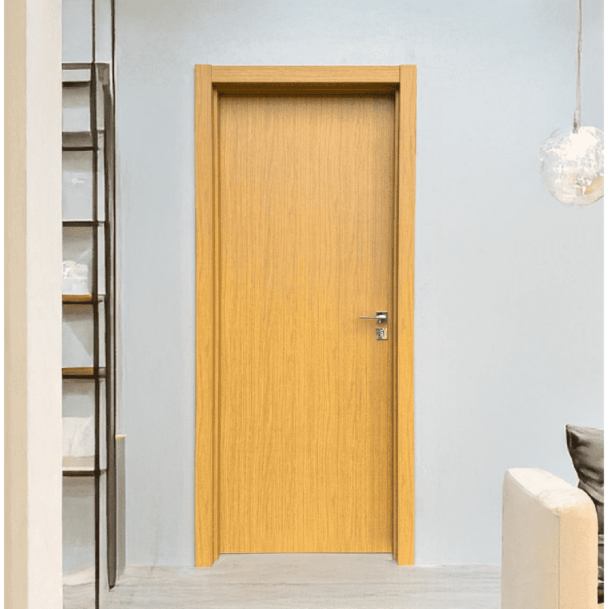 KIT PORTA CONCREM 210X70X3,5CM ML FREIJÓ NATURAL INNOVAZZIONE (BAT12CM X AL7) PROTECT +
