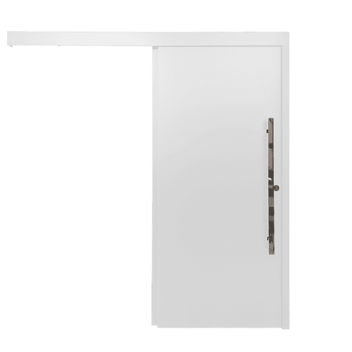 KIT PORTA CORRER 210X80X3,5CM CONCREM LACCA TOUCH BLANCO INNOVAZIONE (BAT12CM X AL7)