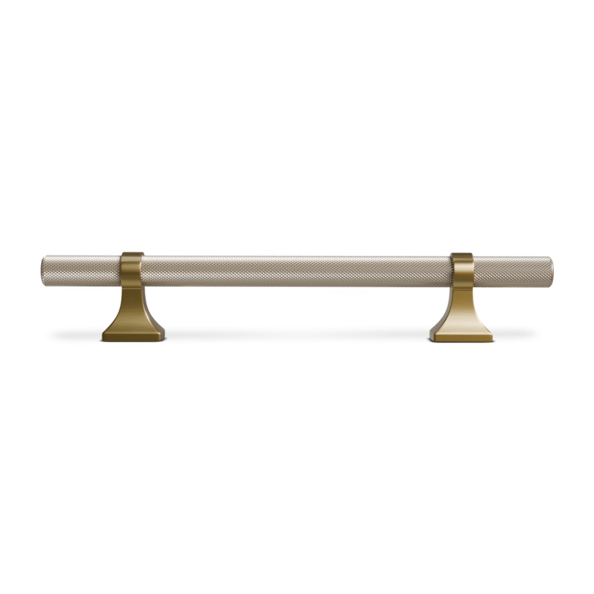 PUXADOR IL1820 ZIGRINATO 128MM BRONZE/CHAMP