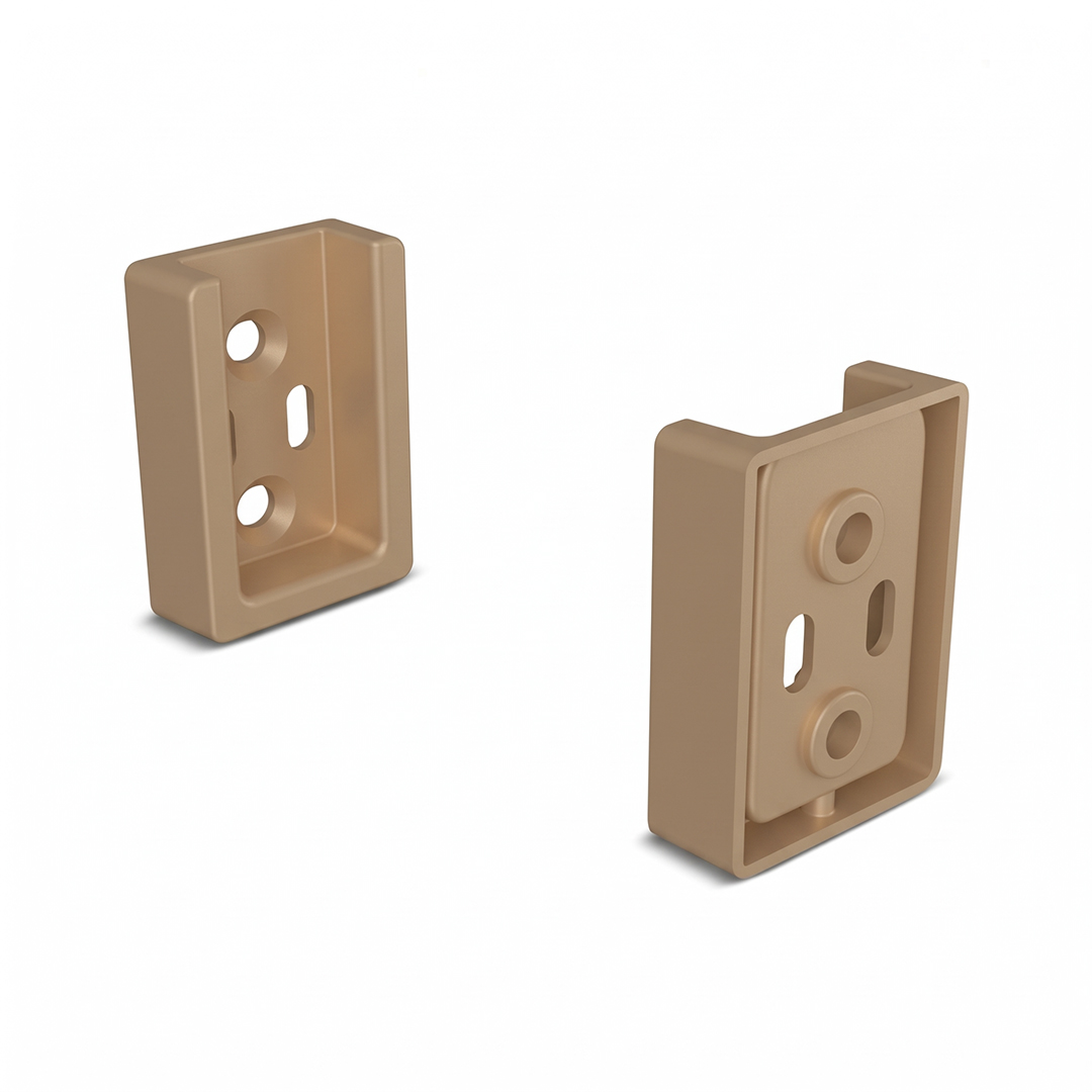 SUPORTE LATERAL CABIDEIRO CINTRE CHAMPAGNE CLARO