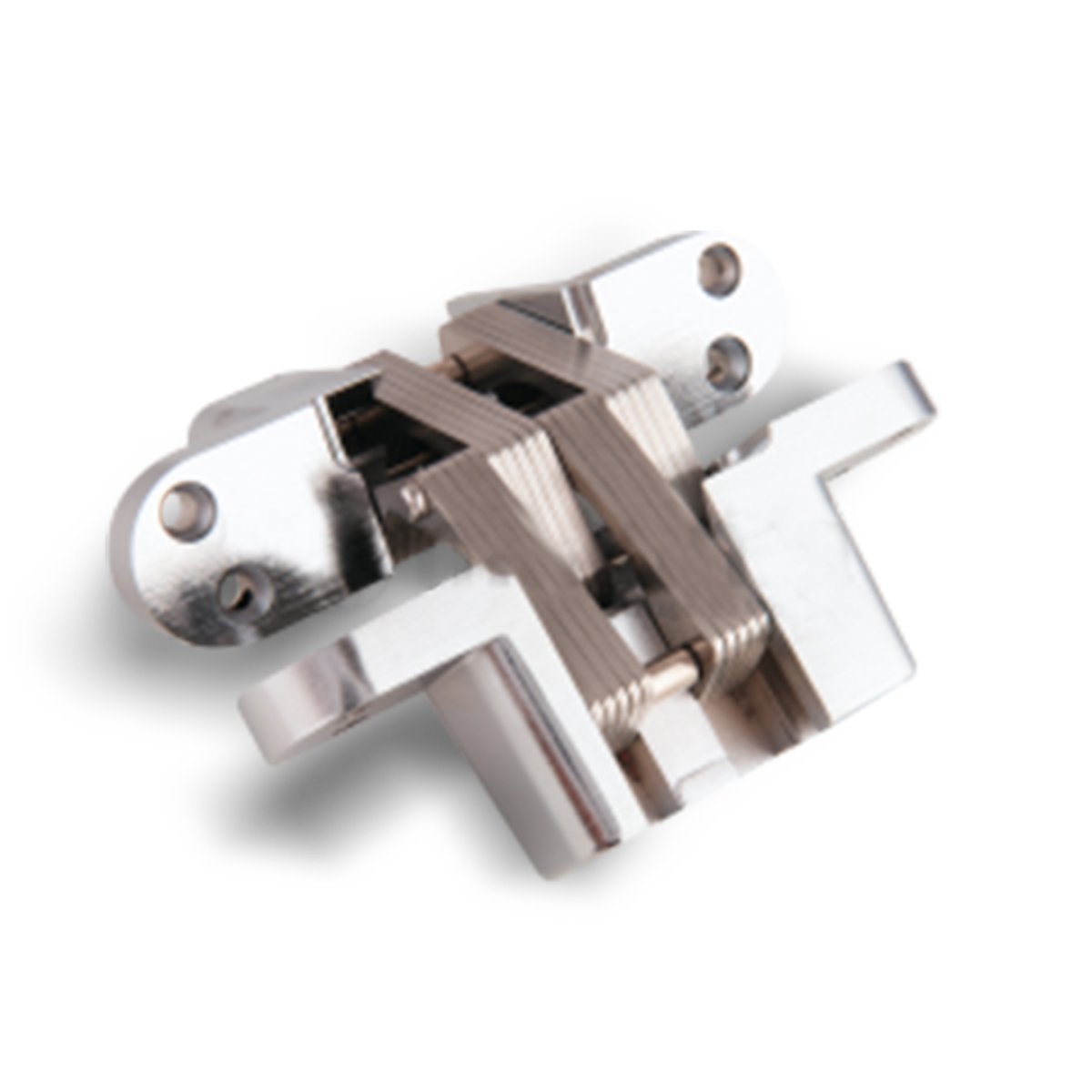 DOBRADIÇA INVISÍVEL 34X140MM 180G INOX ESCOVADO