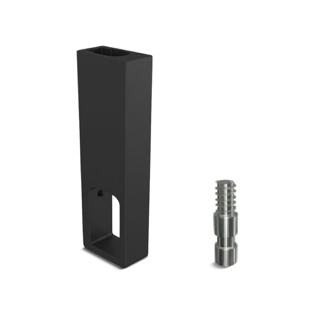 SUPORTE TOPO CENTRAL CABIDEIRO CINTRE PRETO