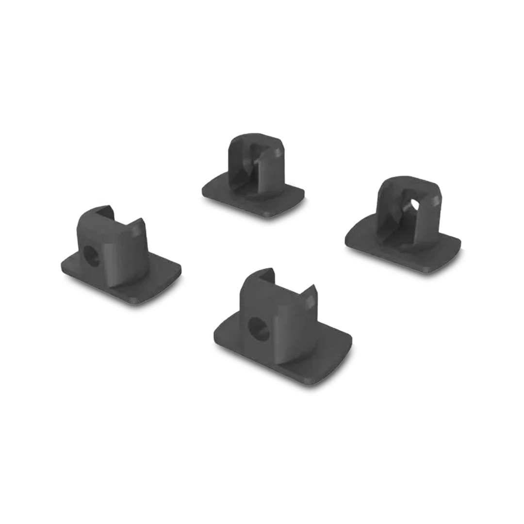 SUPORTE PRATELEIRA SP-500 P/PERFIL RM-345 C/4UN PRETO