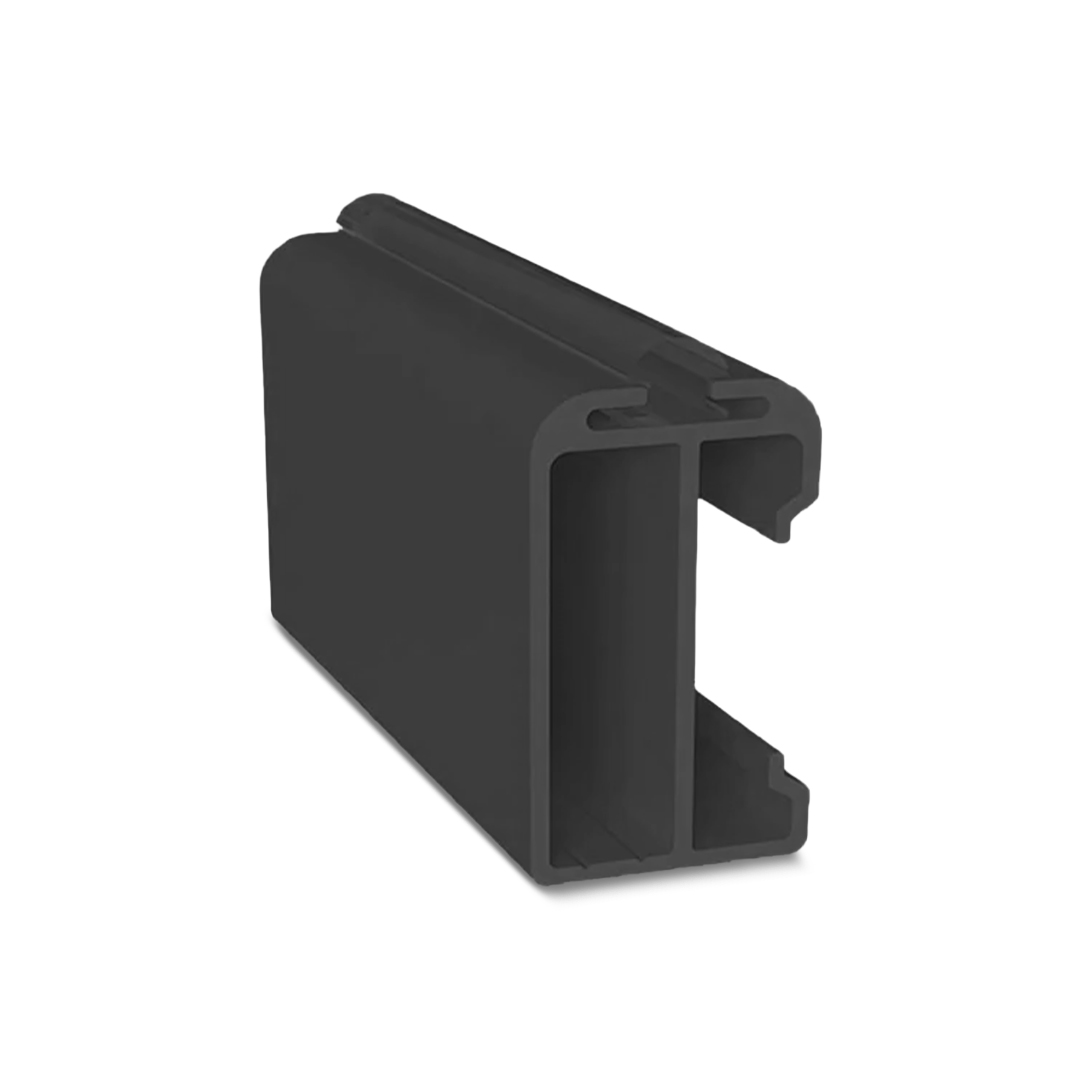 SUPORTE LATERAL TOPO FIX. ALUMINIO CABIDEIRO CINTRE PRETO