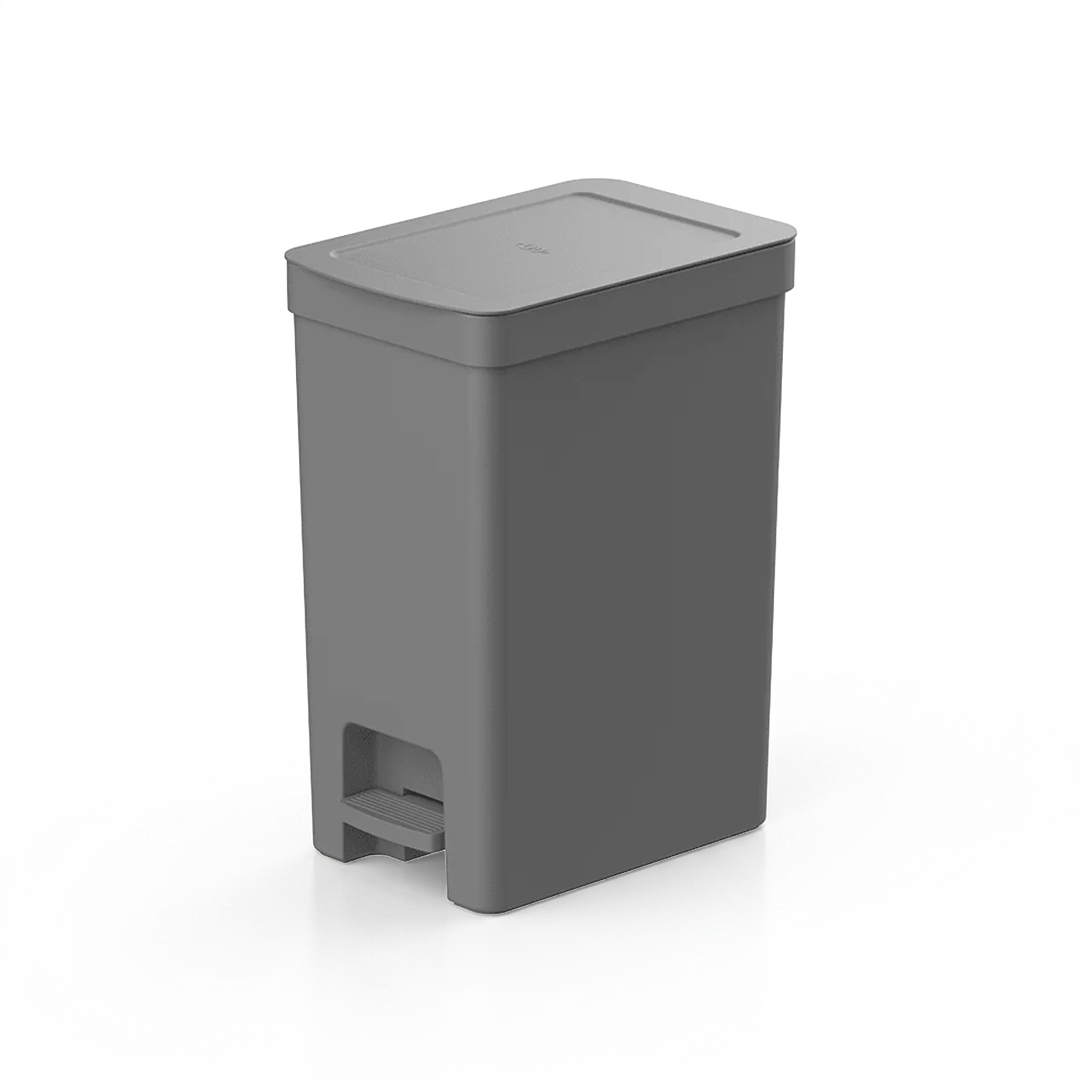 LIXEIRA DE PEDAL TRIUM SLIM 30L CHUMBO LX5000