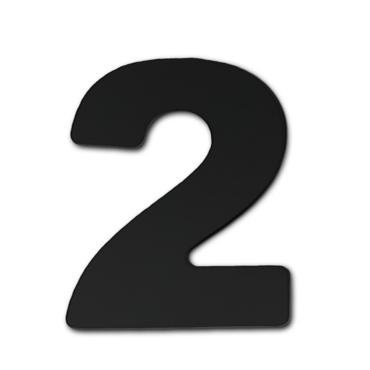 ALGARISMO ACM 12,5CM PRETO N.2