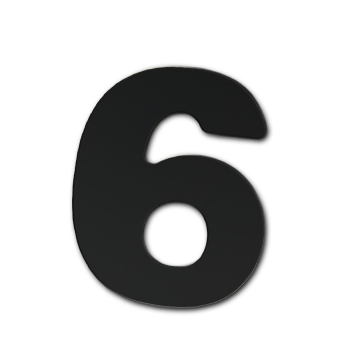 ALGARISMO ACM 12,5CM PRETO N.6