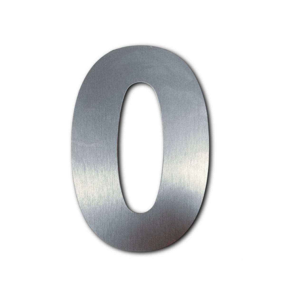 ALGARISMO ACM 18,5CM AÇO ESCOVADO N.0