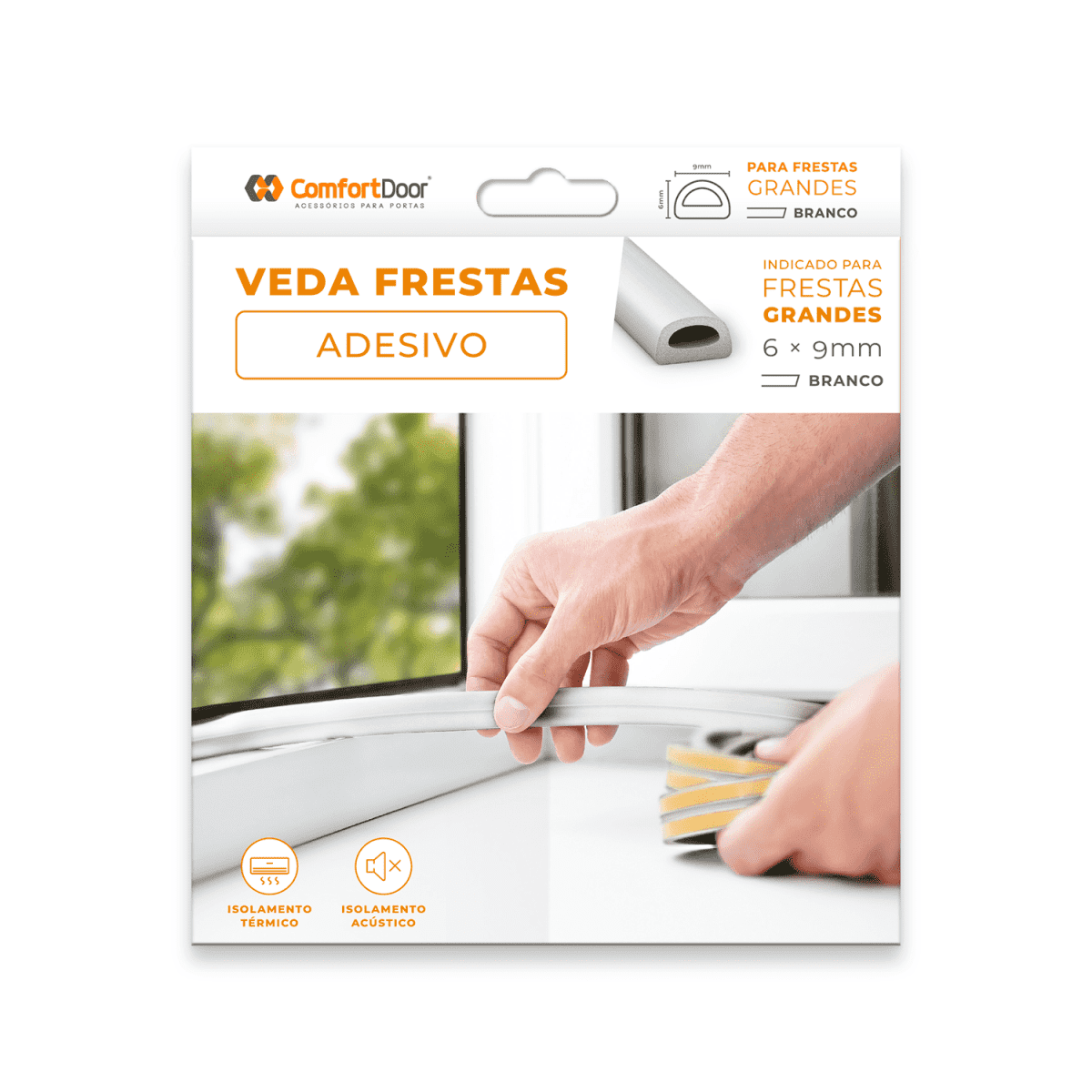 VEDA FRESTAS 6MM BRANCO 6MTS